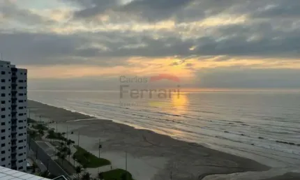Apartamento duplex praia grande frente para o mar 121 m² mobiliado