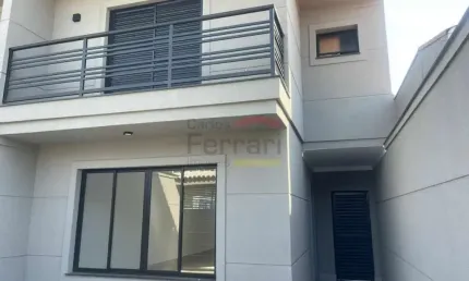 Sobrado á venda. novo, 3 dormitórios, 1 suíte, 2 vagas, jardim virginia bianca