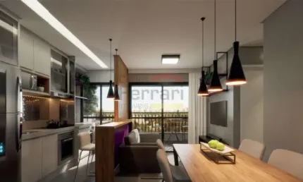 Apartamento novo na água fria, varanda grill, 1 dormitório, 25,96 metros úteis, amplo lazer