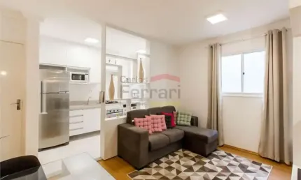 Apartamento decorado, tipo studio, contendo 1 suíte, sem vaga de garagem