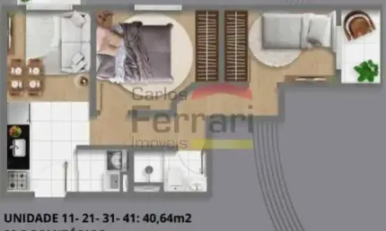 Apartamento 40m² Perdizes 2 dormitórios sacada sem vaga Salão de Festa Coworking FirePlace Playgroud