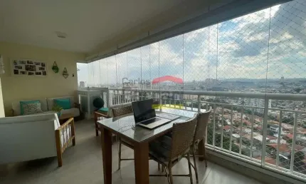 Apartamento de 121M2 com 3 dormitórios sendo 1 suíte, varanda gourmet, 2 vagas e cond lazer completo