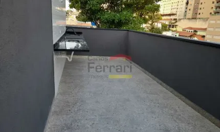 Cobertura a venda,  nova, nunca habitada, vila pauliceia,  02 dormitórios,  01 suíte, sem vaga