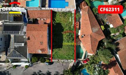 TERRENO A VENDA COM 360 M² EM RUA SEM SAIDA COM CANCELA, SEGURANÇA 24H,