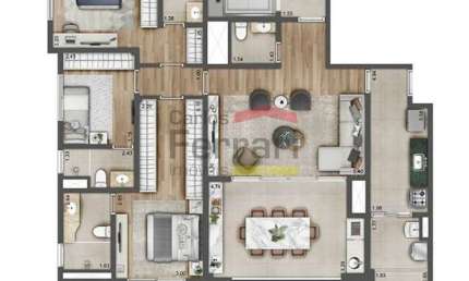 VERDANT PARQUE RISORT CANTAREIA ,3 SUITES ,2 VAGAS 129 METROS
