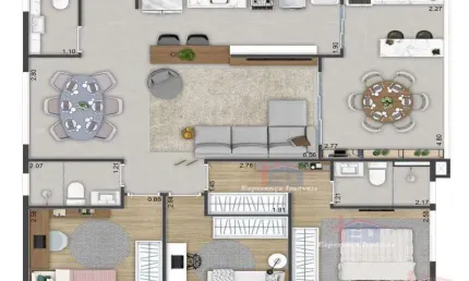 Apartamento com 3 quartos à venda na Vila São Francisco, São Paulo 
