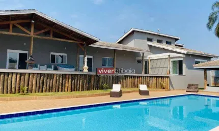 Chácara com 5 dormitórios, 4500 m² - venda por R$ 2.700.000,00 ou aluguel por R$ 10.000,00/mês - Jardim Estância Brasil - Atibaia/SP