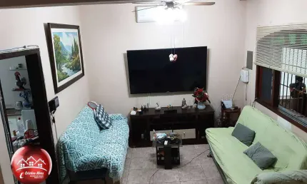 200 metros da praia - sobrado isolado e mobiliado - caiçara - praia grande.