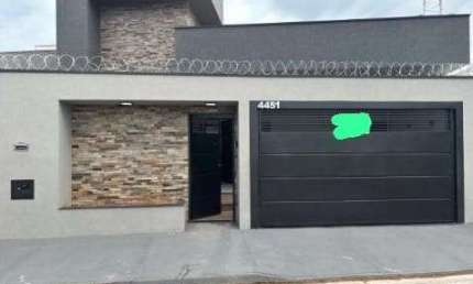 Casa para Venda em Mirassol, Residencial Parque dos Ipês I, 3 dormitórios, 1 suíte, 2 banheiros, 2 vagas