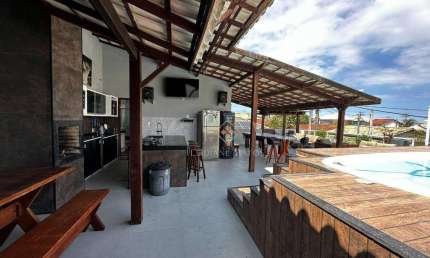Casa no condomínio Cisne Branco com 3 dormitórios à venda, 195 m² por R$ 595.000 - Fluminense - São Pedro da Aldeia/RJ