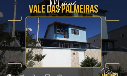 Excelente casa para venda com 166m² com área gourmet no Vale das Palmeiras - Macaé - RJ