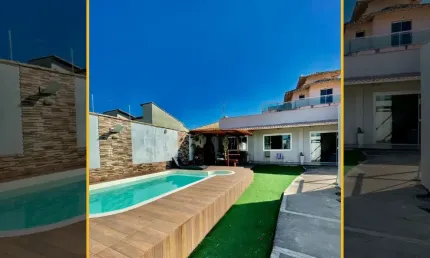 Vendo ótima casa com 2 dormitórios e piscina no Bosque da Praia em Rio das Ostras