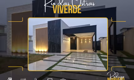 VENDO LUXUOSA CASA COM 3 DORMITÓRIOS E PISCINA NO VIVERDE EM RIO DAS OSTRAS
