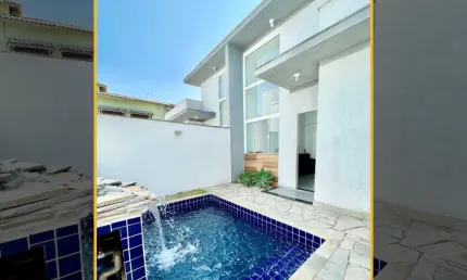 VENDO LINDA CASA LINEAR COM 2 DORMITÓRIOS E PISCINA  NA ENSEADA EM RIO DAS OSTRAS