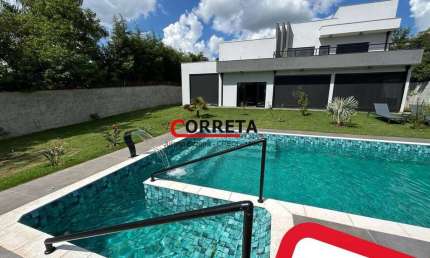 CASA DE LUXO EM CONDOMÍNIO FECHADO NO INTERIOR | DESIGN CLEAN E SOFISTICADO