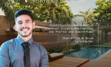 Apartamento em Porto de Galinhas | 1 Quarto | Perto do Centrinho | Alta Rentabilidade