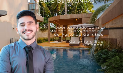 Apartamento em Porto de Galinhas | 1 Quarto | Perto do Centrinho | Alta Rentabilidade