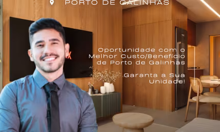 Apartamento em Porto de Galinhas | 1 Quarto | Perto do Centrinho | Alta Rentabilidade