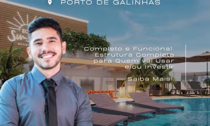 Apartamento em Porto de Galinhas | Pertinho do Mar | Alta Rentabilidade | Lazer Completo