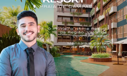 Flat em Carneiros | Praia de Campas | Conceito Resort | Alta Rentabilidade | Lazer Completo