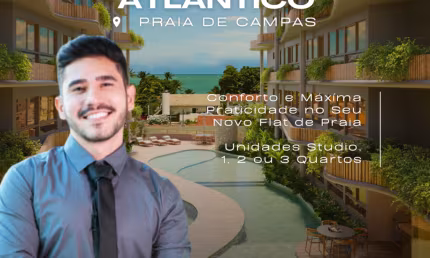 Flat em Tamandaré | Praia de Campas | A 50 metros do Mar | Exclusividade