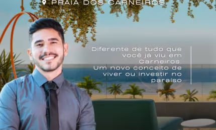 Flat na Praia dos Carneiros | 2 Quartos | Pertinho do Mar e do Acquaventura