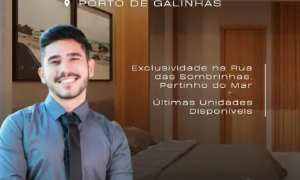 Flat em Porto de Galinhas | Rua das Piscinas Naturais | Térreo c/ Piscina Priv.