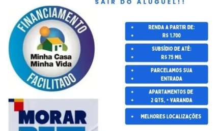 Apt 2 qts , opção de varanda e suíte e lazer completo.