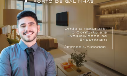 Flat Beira-mar em Porto de Galinhas | Alto Padrão de Acabamento | Colado no Centrinho