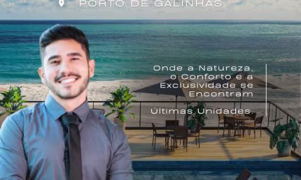 Apartamento Beira-mar em Porto de Galinhas | Alto Padrão de Acabamento | Colado no Centrinho