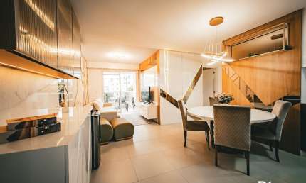 Apartamento Moderno e Sofisticado à 150m do Mar com Infraestrutura Completa e 2 Vagas