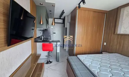 Studio com 1 dormitório para alugar, 28 m² por r$ 4.124,95/mês - centro - lins/sp