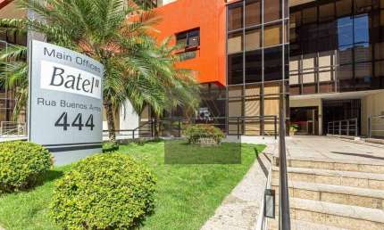 Sala comercial com 2 salas para alugar na Rua Buenos Aires, Batel, Curitiba