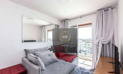 Apartamento mobiliado com 1 dormitório à venda no Rebouças.