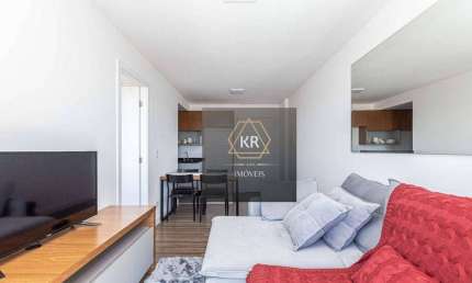 Apartamento com 1 dormitório à venda, Mobiliado, Rebouças.