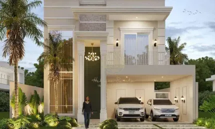 BELÍSSIMA CASA ESTILO CONTEMPORANEA NO COND. BRISAS