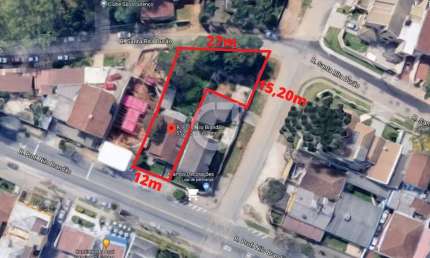 Terreno comercial para alugar na Rua Professor Nilo Brandão, 552, São Lourenço, Curitiba, 664 m2 por R$ 3.200