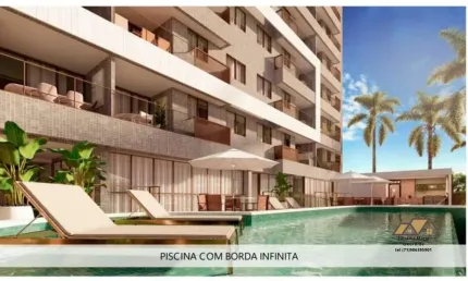 Apartamento à venda em Jaguaribe, vista mar, nascente,com 2 quartos, 1 suíte, 2 vagas de garagem!