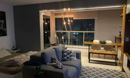 Apartamento mobiliado com 1 quarto para alugar em campo belo