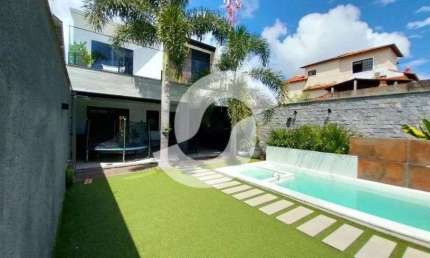 Casa moderna à venda 4 quartos, 2 vagas, piscina, quintal, Piratininga, Niterói RJ