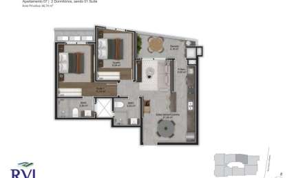 Apartamento com 2 quartos à venda na Rua Lauro Linhares, 1815, Trindade, Florianópolis