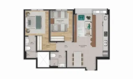 Apartamento com 2 quartos à venda na Rua José Boiteux, 155, Centro, Florianópolis