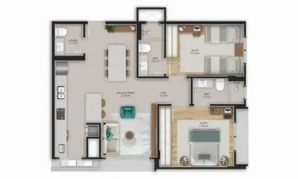 Apartamento com 2 quartos à venda na Rua José Boiteux, 155, Centro, Florianópolis