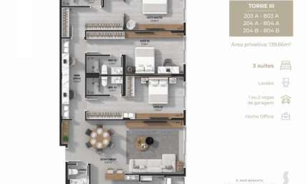 Apartamento com 3 quartos à venda na Rua Marcílio Dias, 7, Estreito, Florianópolis