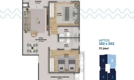 Apartamento com 2 quartos à venda na Rodovia Francisco Thomaz dos Santos, 9005, Pântano do Sul, Florianópolis