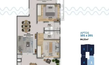 Apartamento com 2 quartos à venda na Rodovia Francisco Thomaz dos Santos, 9005, Pântano do Sul, Florianópolis