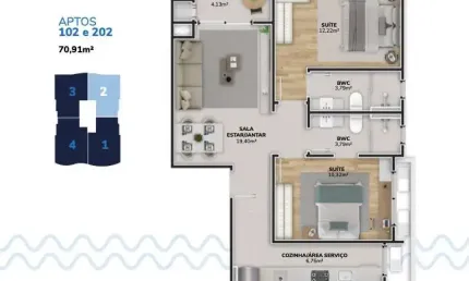 Apartamento com 2 quartos à venda na Rodovia Francisco Thomaz dos Santos, 9005, Pântano do Sul, Florianópolis