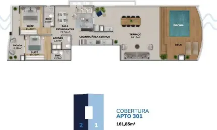 Cobertura com 2 quartos à venda na Rodovia Francisco Thomaz dos Santos, 9005, Pântano do Sul, Florianópolis