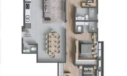 Apartamento com 3 quartos à venda na Rua Allan Kardec, 120, Agronômica, Florianópolis
