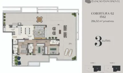 Cobertura com 3 quartos à venda na Rua Eugênio Raulino Koerich, 266, Campinas, São José